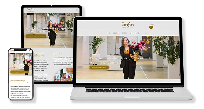 girlbosswebdesign - portfolio - sandras flowers and more